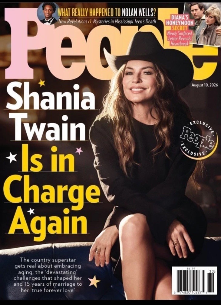 People Magazine August 10th 2026: Shania Twain