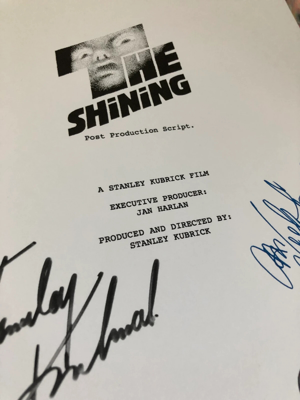 The Shining Horror Movie Script 148 Pages Stephen King’s 1980 Signed Reprints