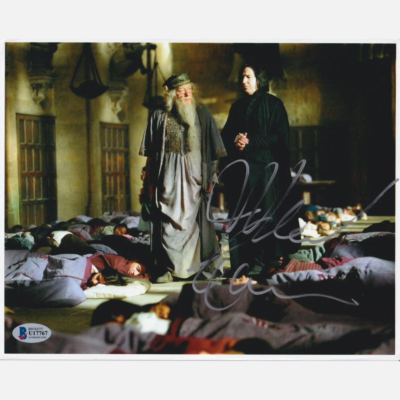 MICHAEL GAMBON autograph Beckett signed 8×10 photography HARRY POTTER