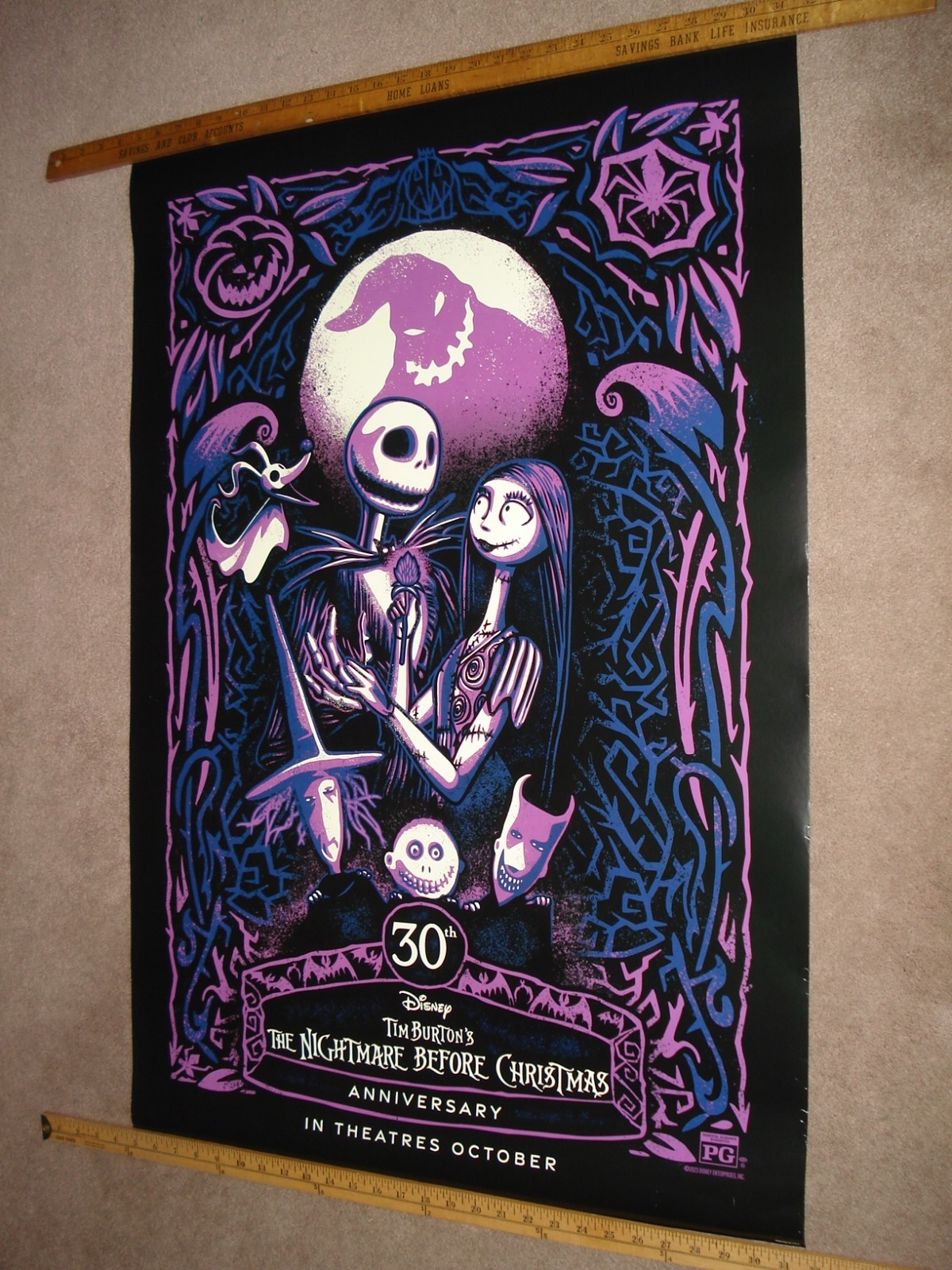 THE NIGHTMARE BEFORE CHRISTMAS 30th O/S & 6 CORPSE BRIDE Mini-Posters~Tim Burton