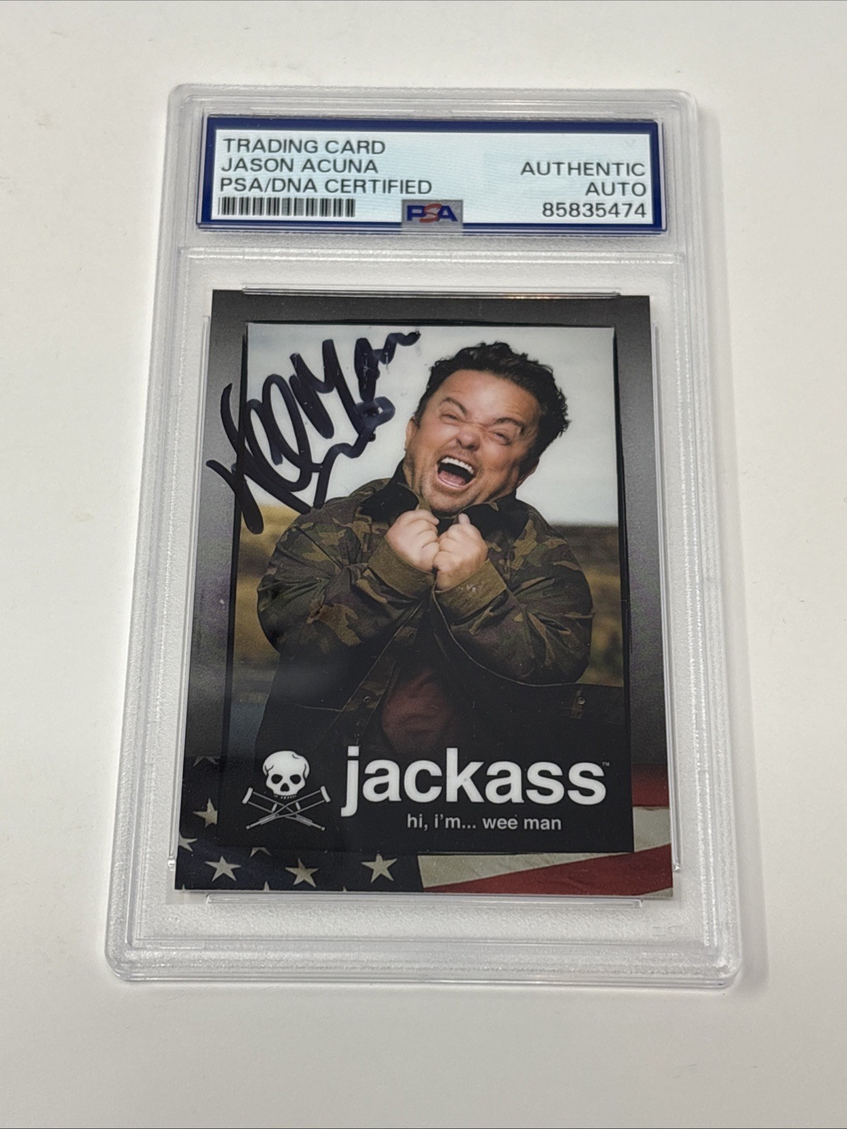 Jason Acuna Wee Man Signed 2022 Zero Cool IP Auto PSA/DNA Jackass