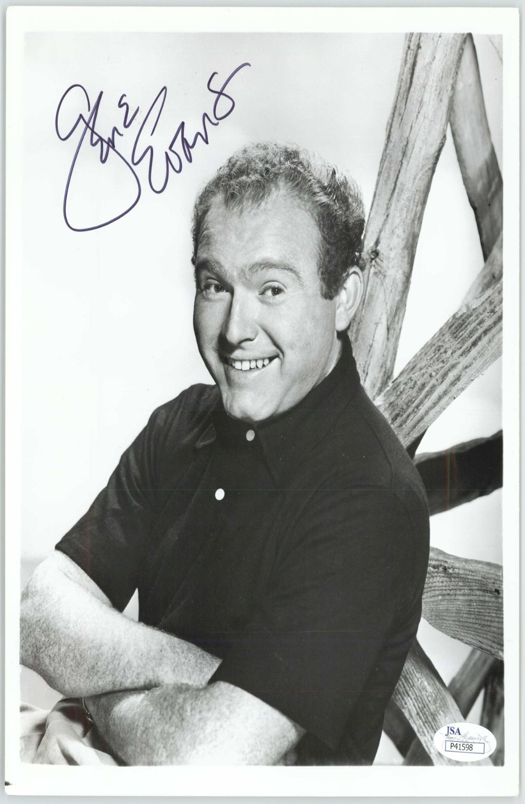 GENE EVANS ACTOR, SIGNED JSA 8X10 AUTHENTICATED COA #P41598