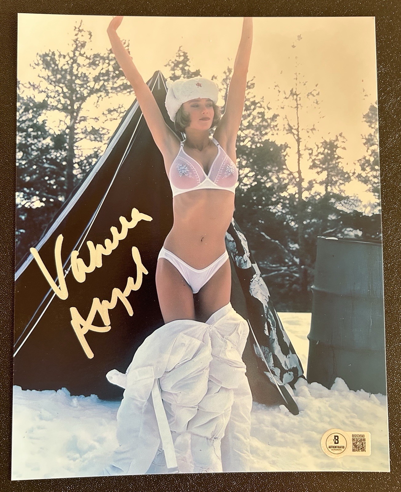 Vanessa Angel Signed 8×10 Photo. Spies Like Us. Sexy. Beckett COA. Proof
