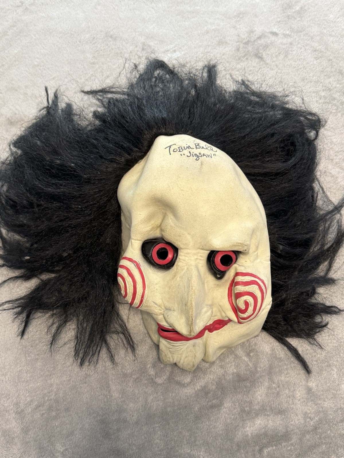 Tobin Bell Autographed Signed Jigsaw Mask Saw Movie Authentic JSA COA