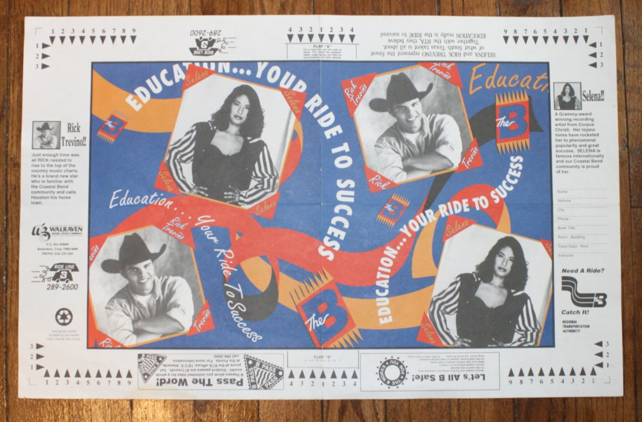 Selena The B Bus Textbook Cover – Vintage Rare – Education Success – Tejano