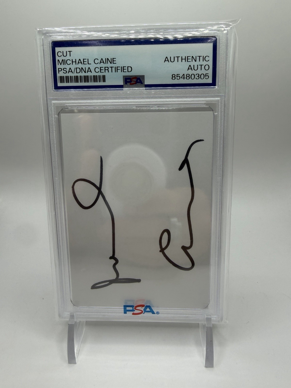 Sir Michael Caine Signed Cut Signature PSA/DNA Certified Autograph Auto