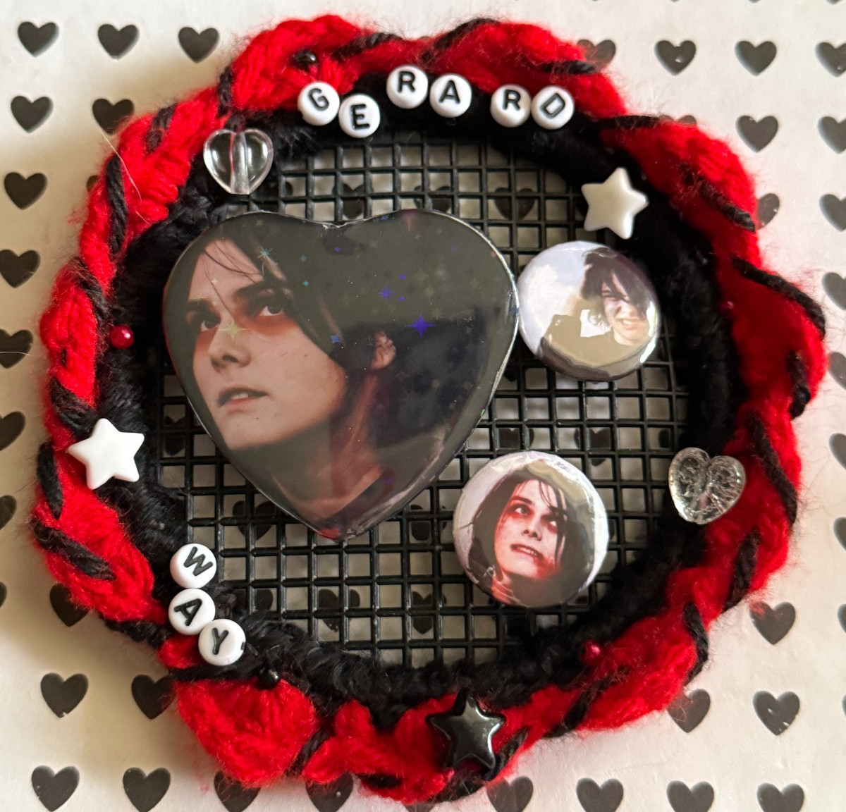 Gerard Way Shrine Display – OOAK Mixed Media Art My Chemical Romance Fan Collect