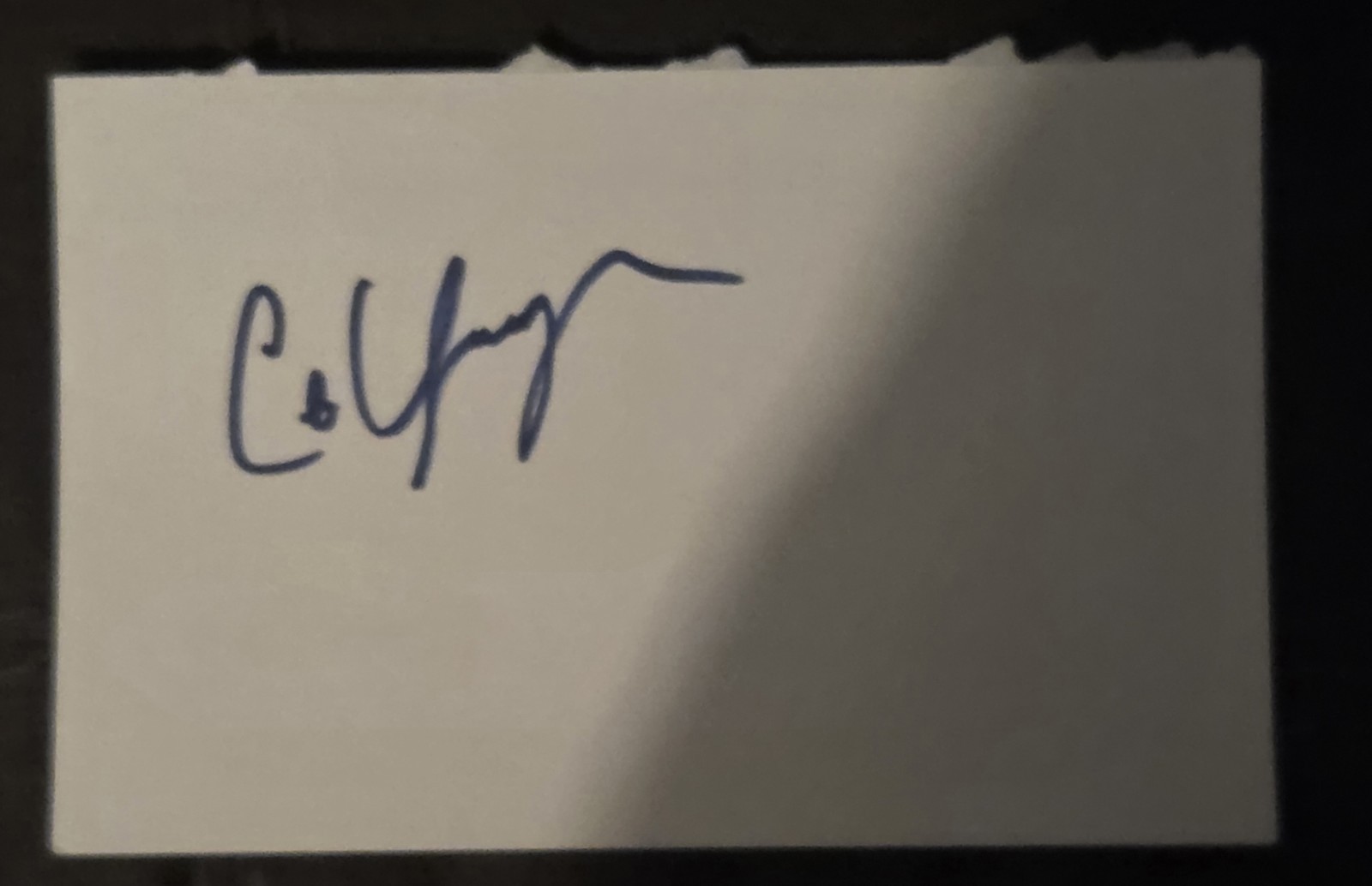 Cedric Yarbrough Autograph Signed 5.5×8.5 Inch Cutout Reno 911