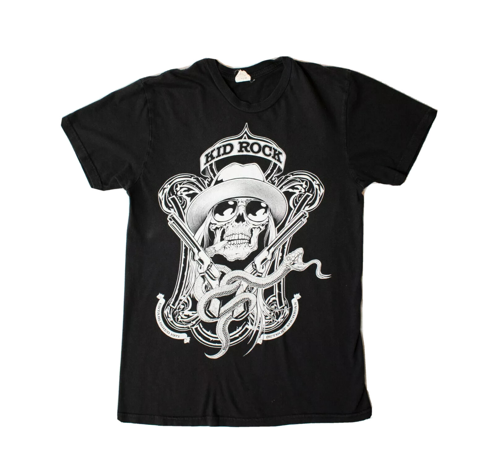 2011 Kid Rock Born Free Concert Tour w/ Dates Rock Music Black Sz Small Shirt