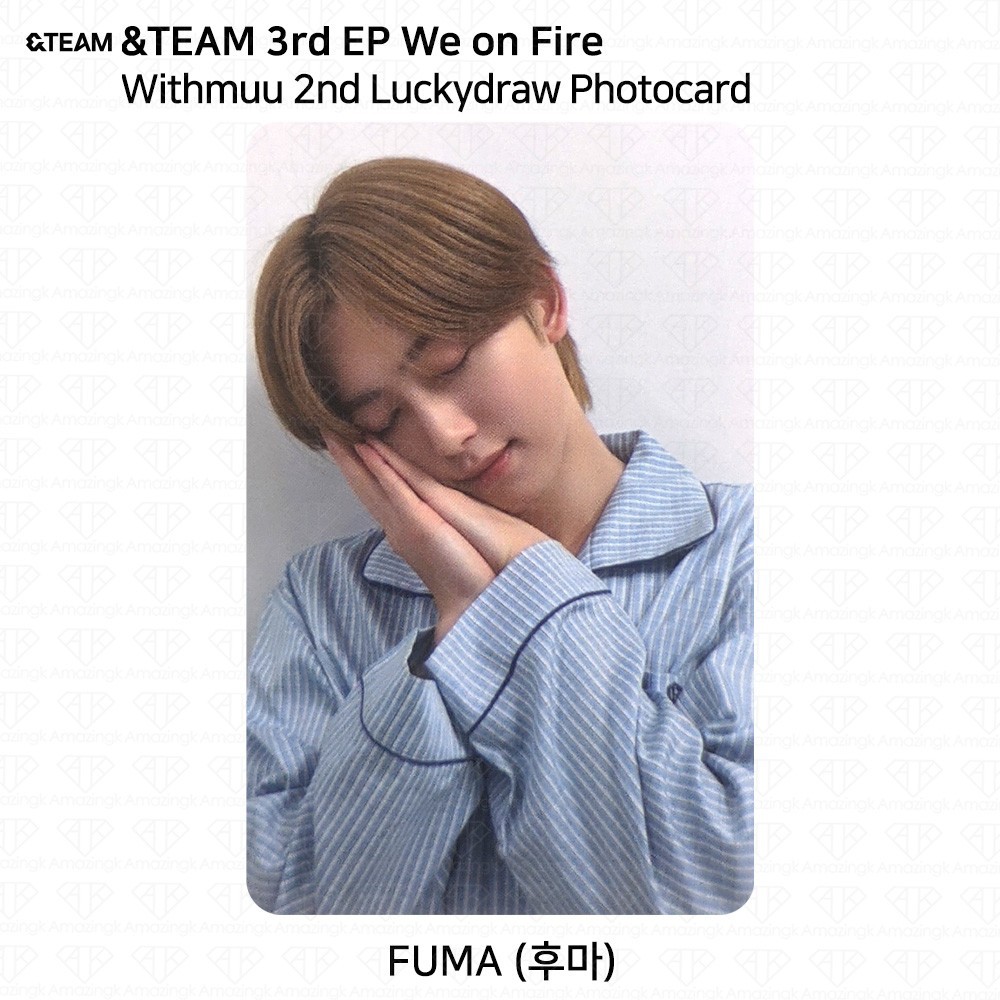 &TEAM 3rd EP Album We on Fire Withmuu 2nd Lucky Draw Photocard
