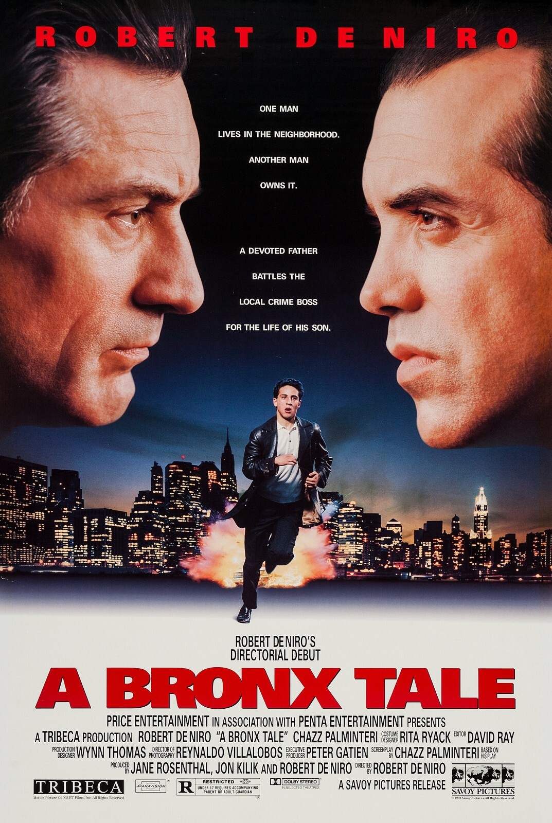 1993 A Bronx Tale Movie Poster 11X17 Robert Deniro Chazz Palminteri 🍿
