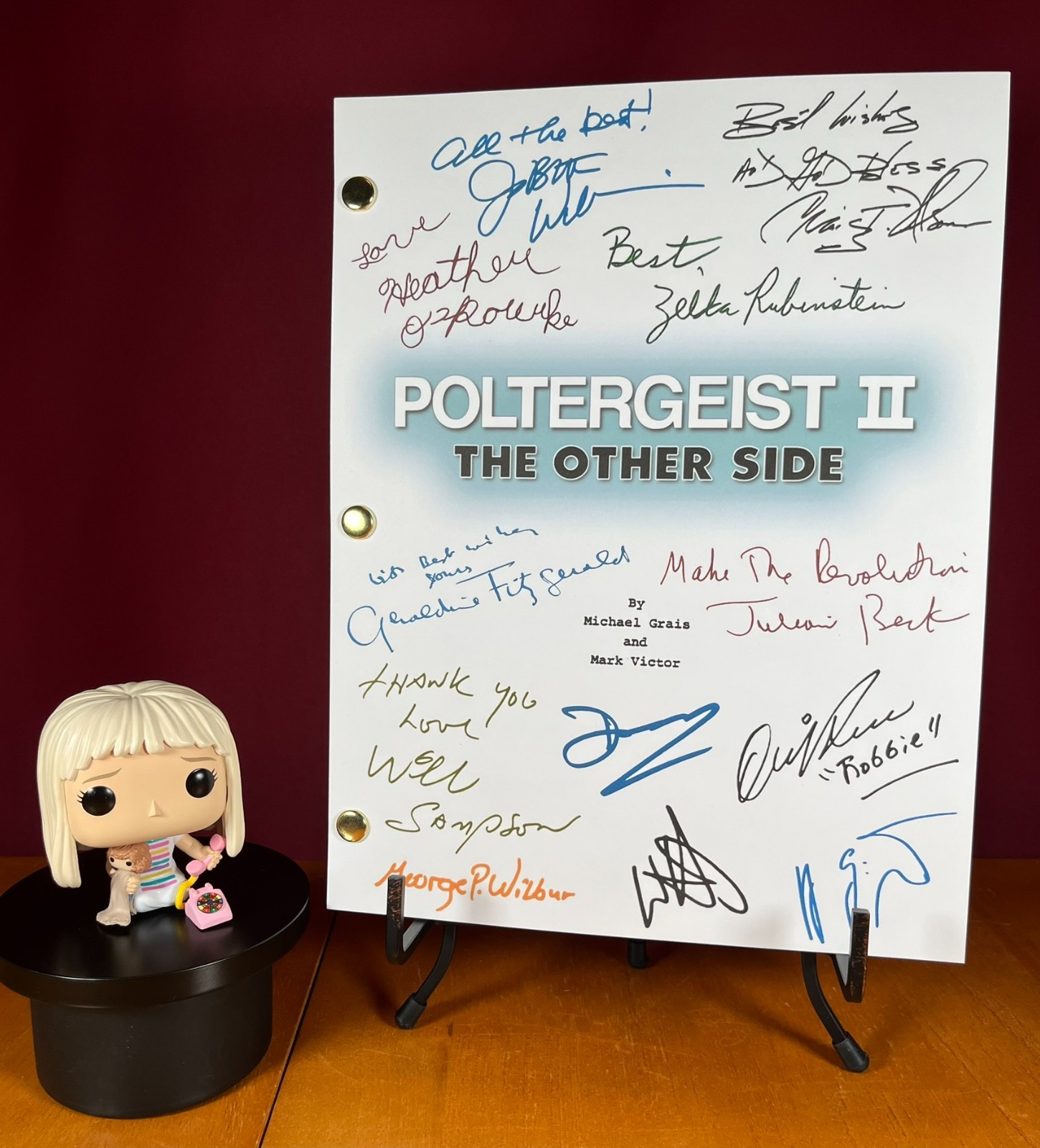 Poltergeist & Poltergeist II Scripts Signed- Autograph Reprints- Horror- Ghosts