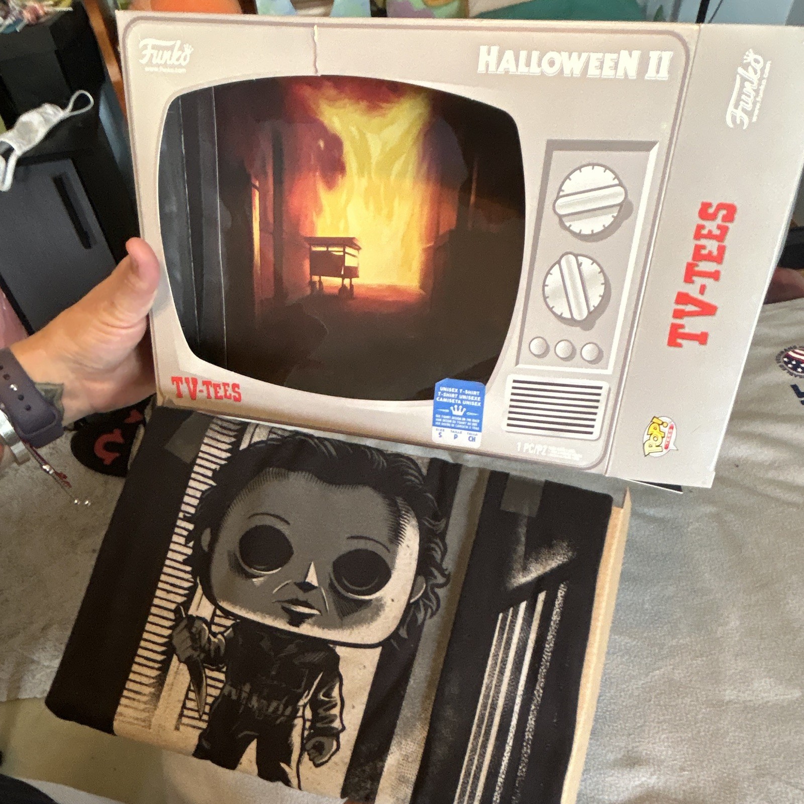 Funko TV Tees Halloween II Pop!+ Unisex T-Shirt Size S Movies Original