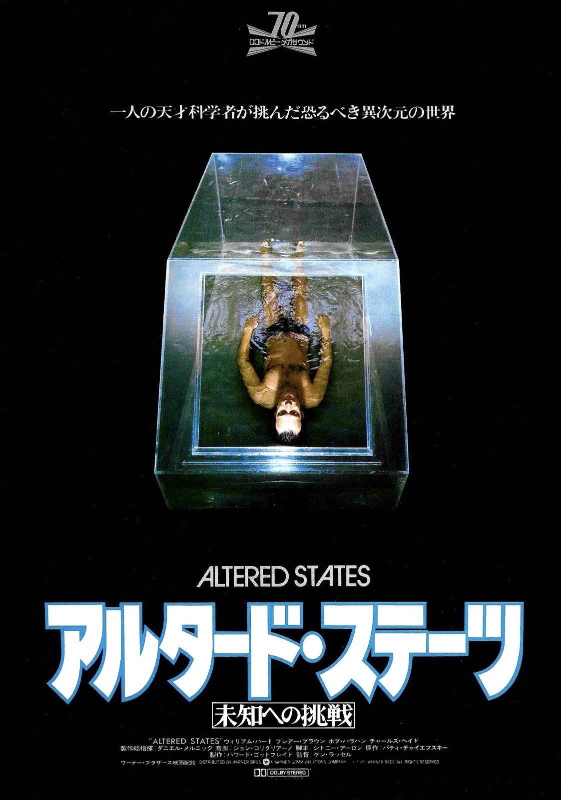 Altered States 1980 Ken Russell Japanese Mini Movie Poster Chirashi Flyer B5