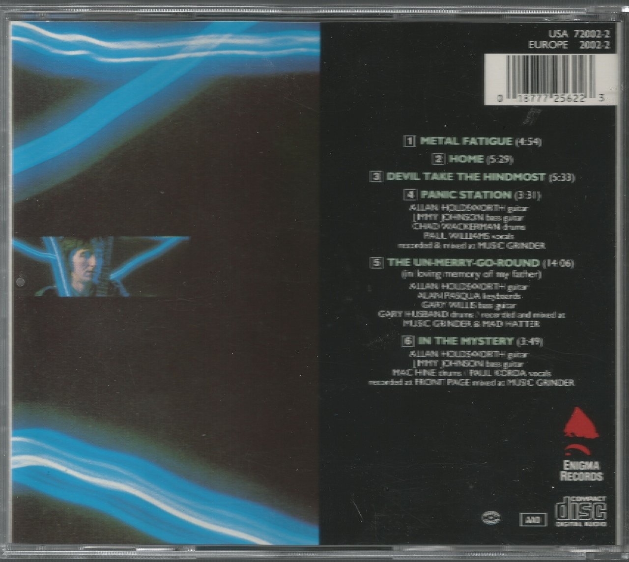 Metal Fatigue * by Allan Holdsworth (CD, 1991, Restless Records) Original Signed