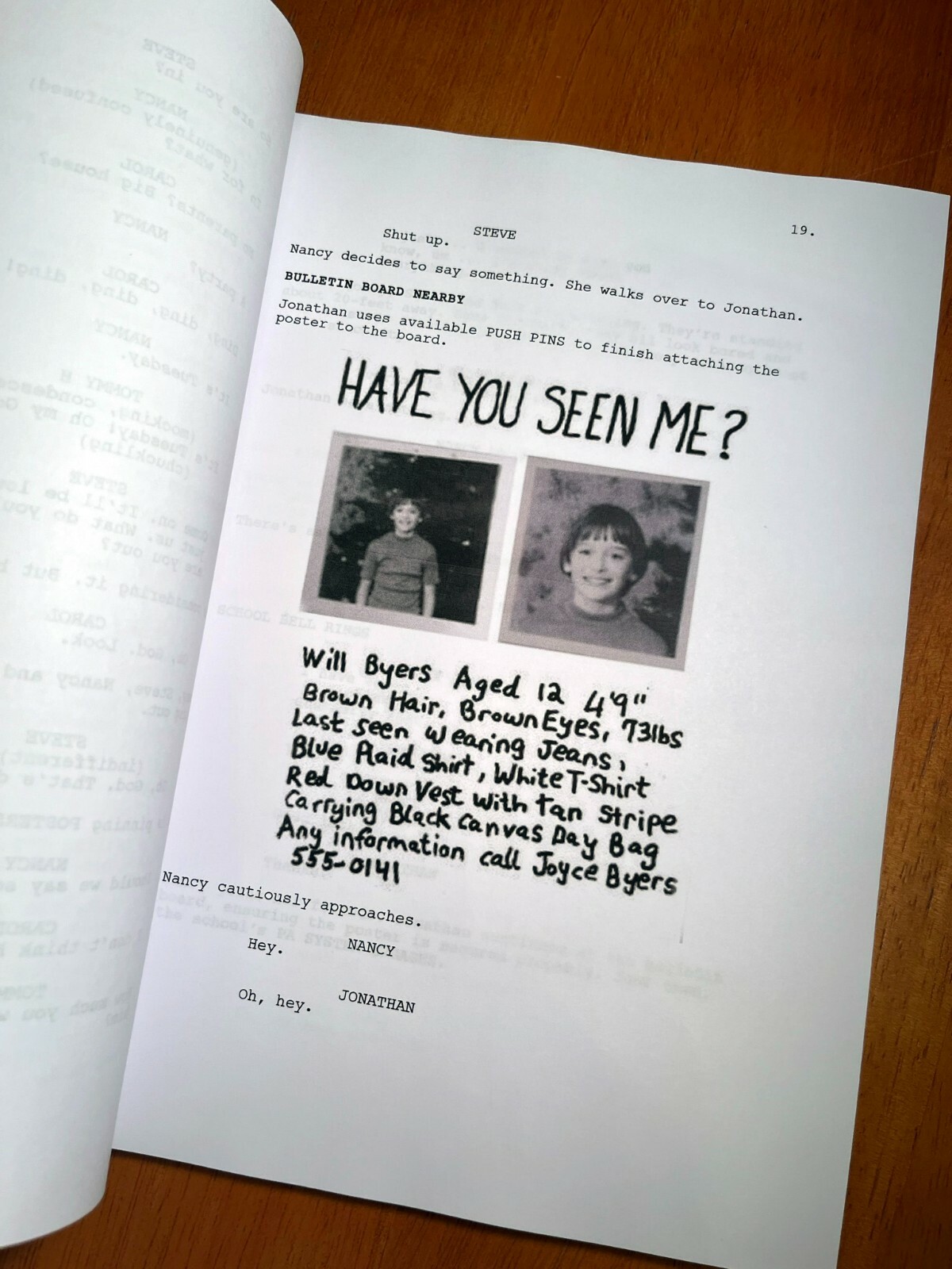 Stranger Things Script Signed- The Weirdo On Maple Street- Autograph Reprints