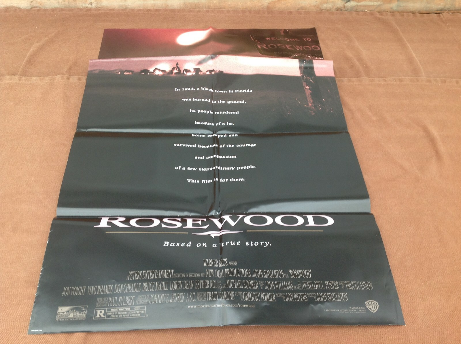 1996 Rosewood Original Movie House Full Sheet Poster