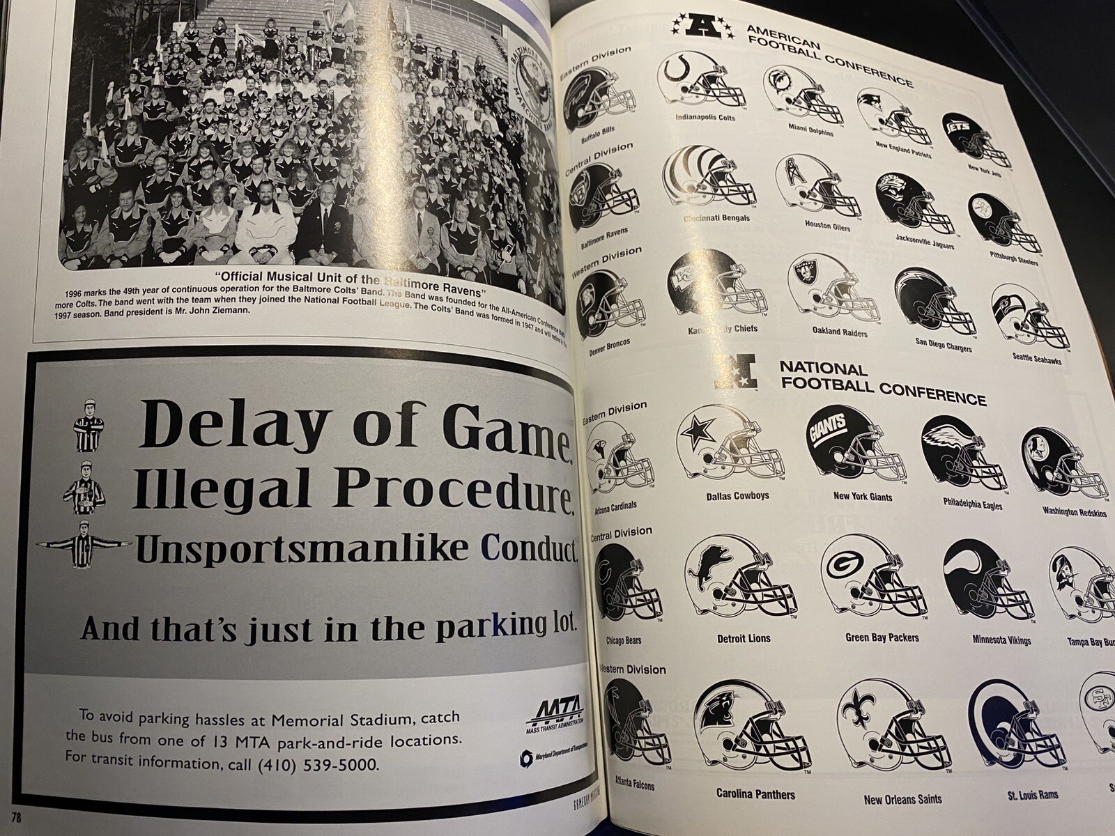 1996 BALTIMORE RAVENS vs EAGLES | INAUGURAL SEASON GAME DAY PROGRAM