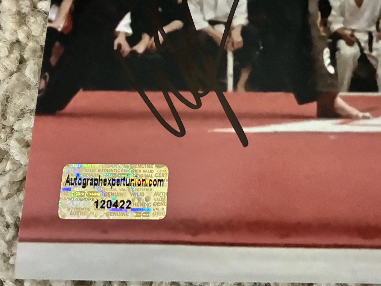 Ralph Macchio & William Zabka Autographed Cobra Kai 8X10 Photo with COA