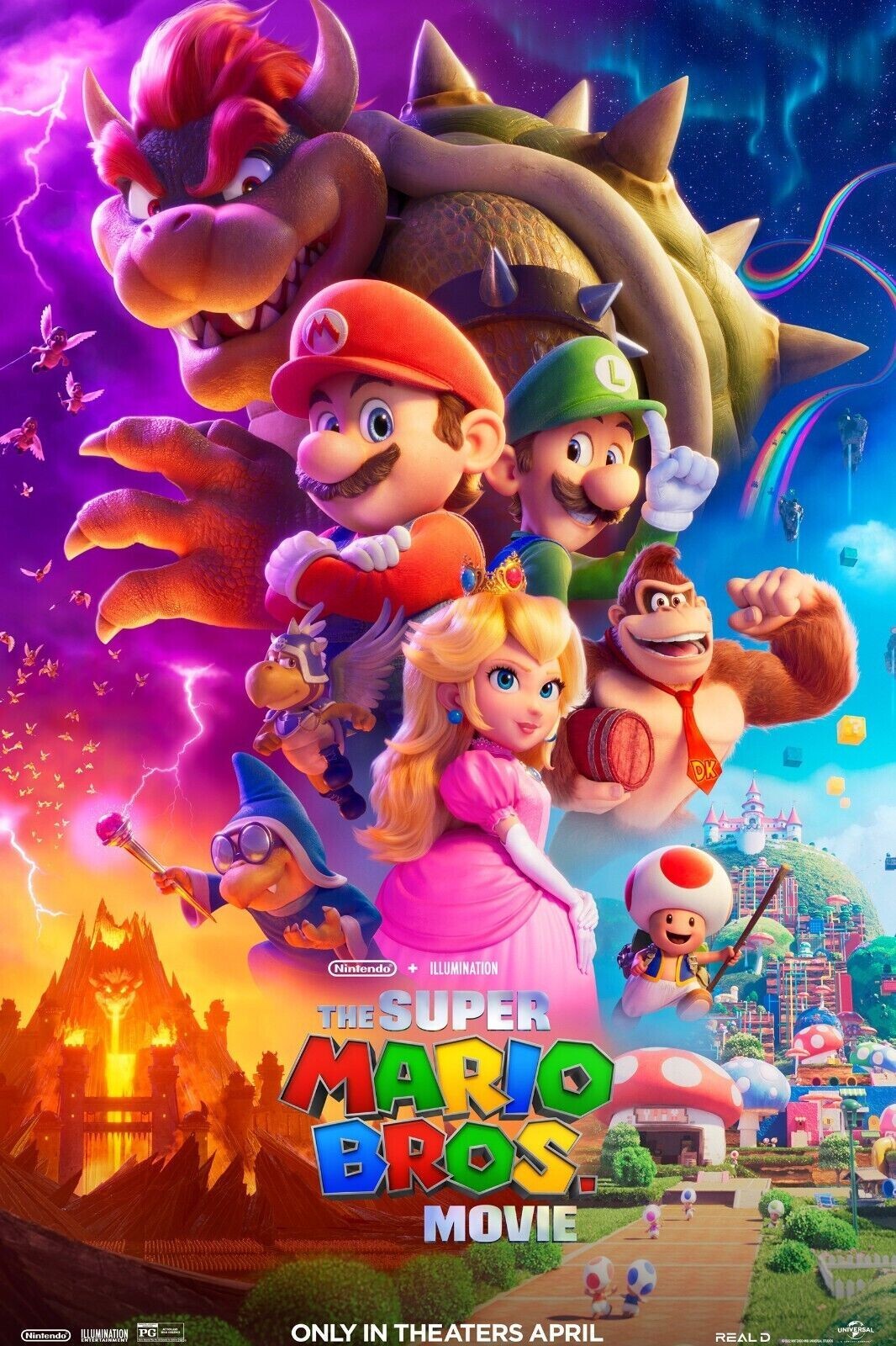 The Super Mario Bros Movie (2023) Movie Poster 11×17 inches