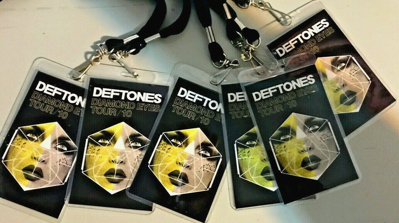 DEFTONES DIAMOND EYES TOUR/10 COLLECTABLE TOUR PASS W/LANYARD
