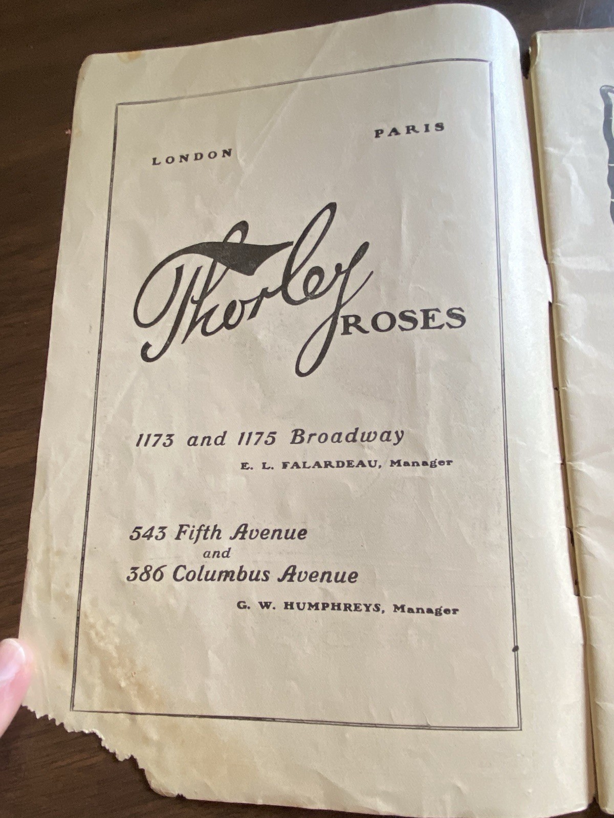 Belasco Theatre 1905 BROADWAY Program 42nd Street BATES Vintage New York Advert
