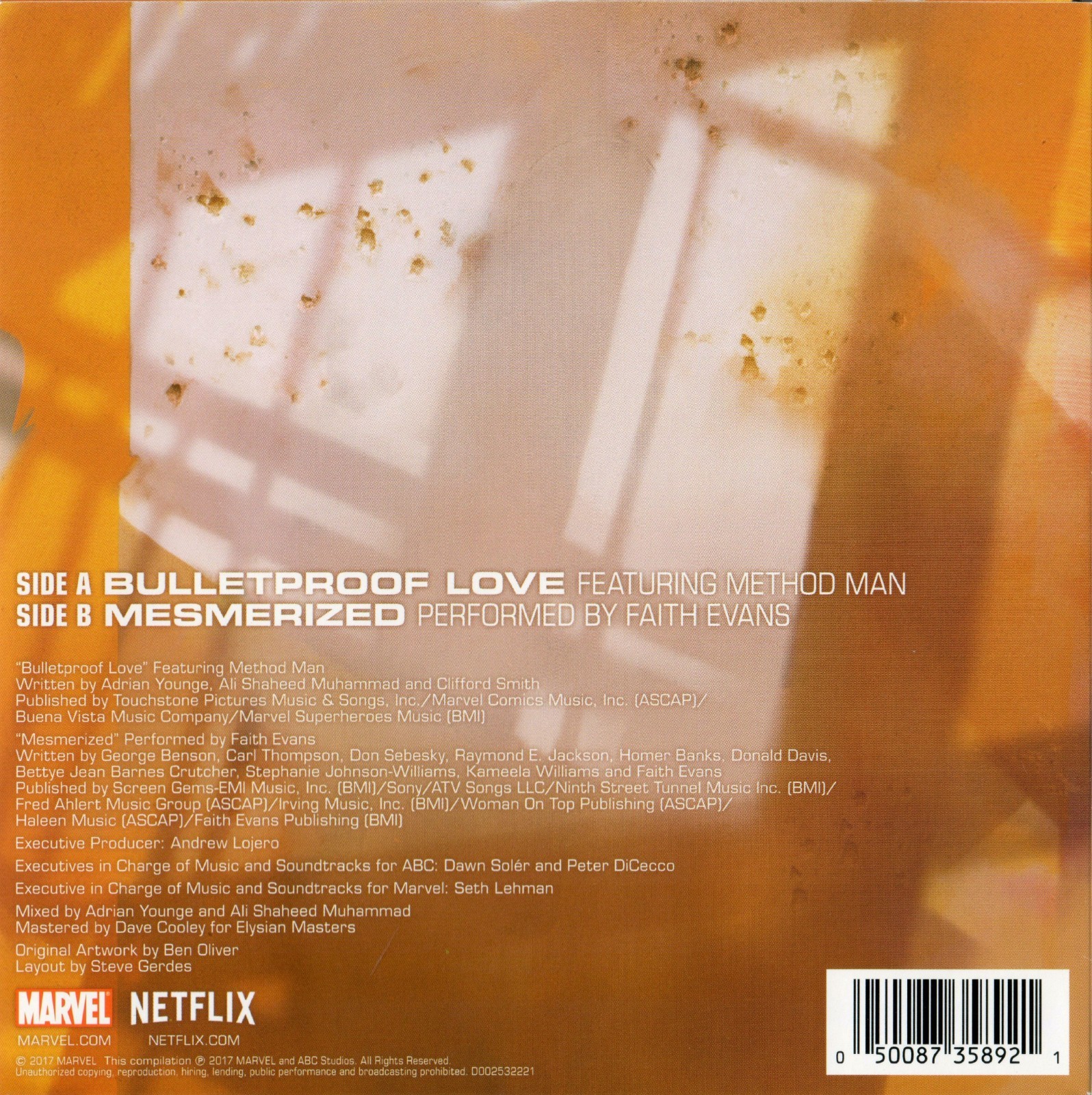 Mike Colter ‘Luke Cage’ as Luke Cage Original Autographed Netflix 45 rpm Cover