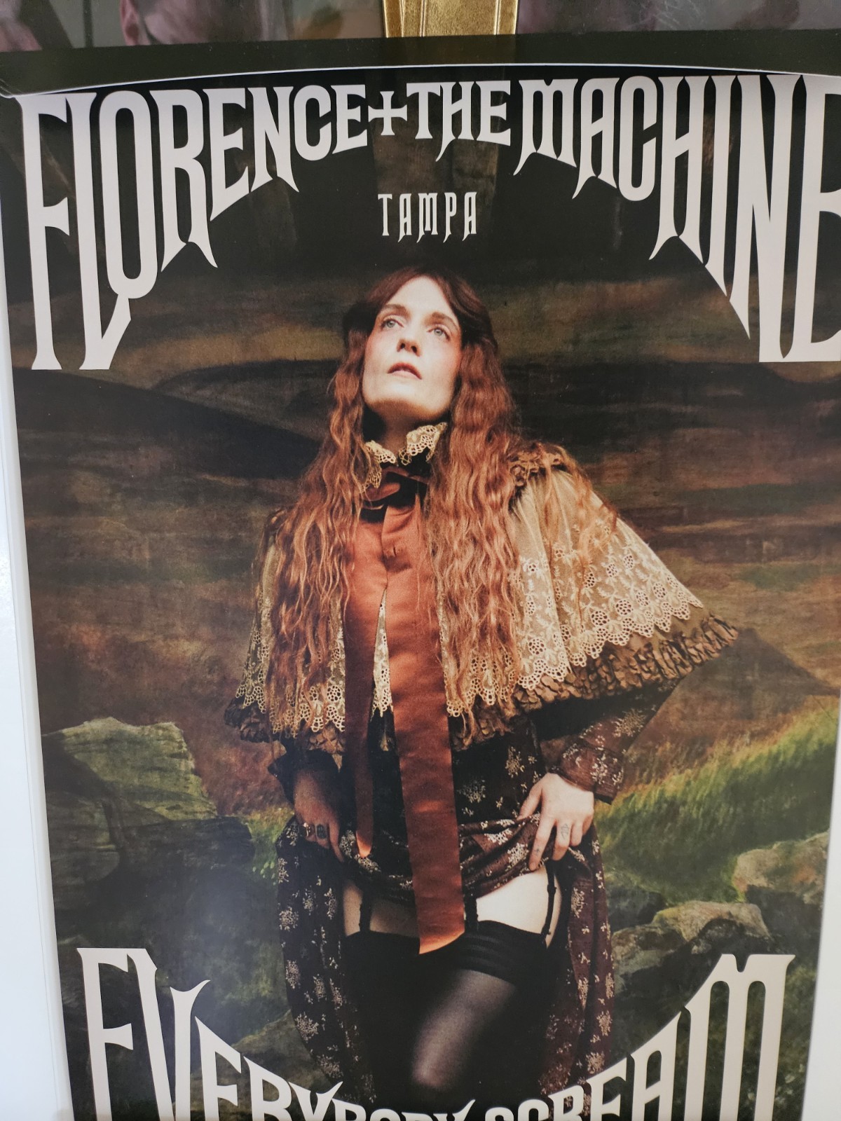 Florence + The Machine Everybody Scream Tampa Framed Concert VIP Memorabilia