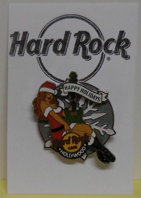 Hard Rock Cafe Pin Holiday Snowflake Girl Hollywood California LE