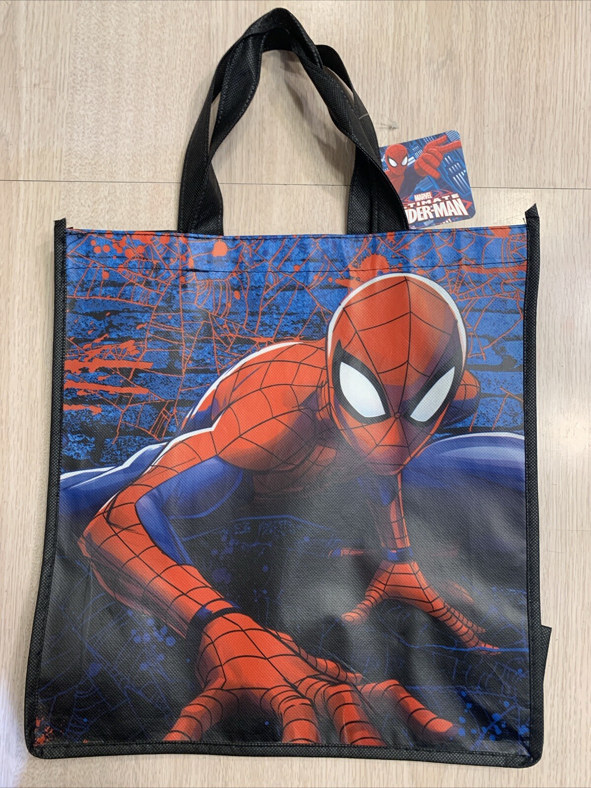 ULTIMATE SPIDER-MAN TOTE BAG NEW WITH TAGS 13×12.5×6 RARE COLLECTIBLE NEVER USED