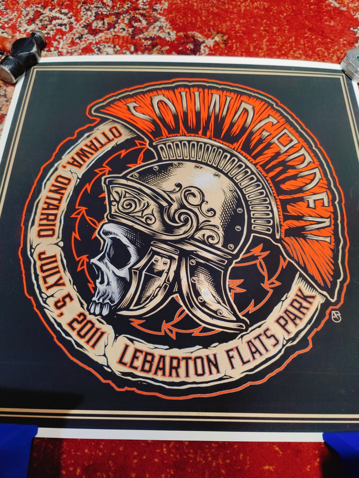 Soundgarden 2011 Ottawa Ontario Tour Poster Mark 5