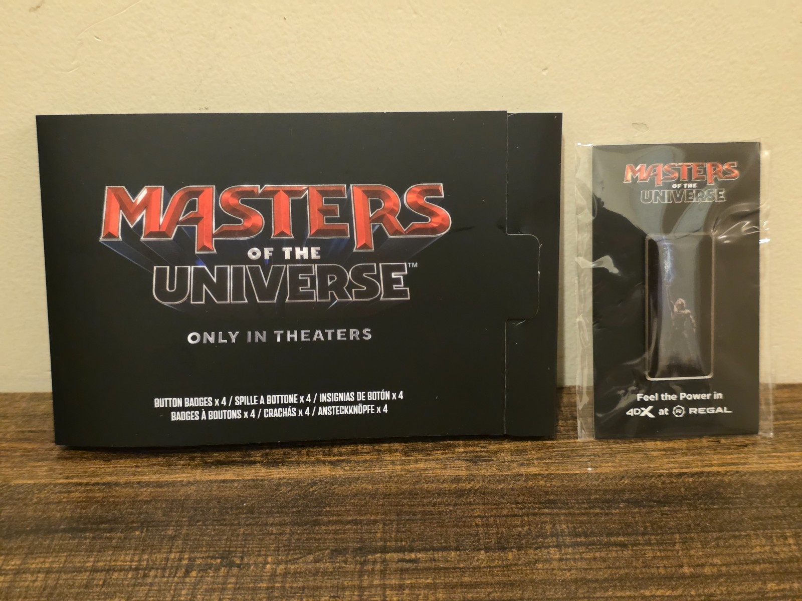 Masters of the Universe He-Man Collectible Fan Event Pin + Button Pin Badges