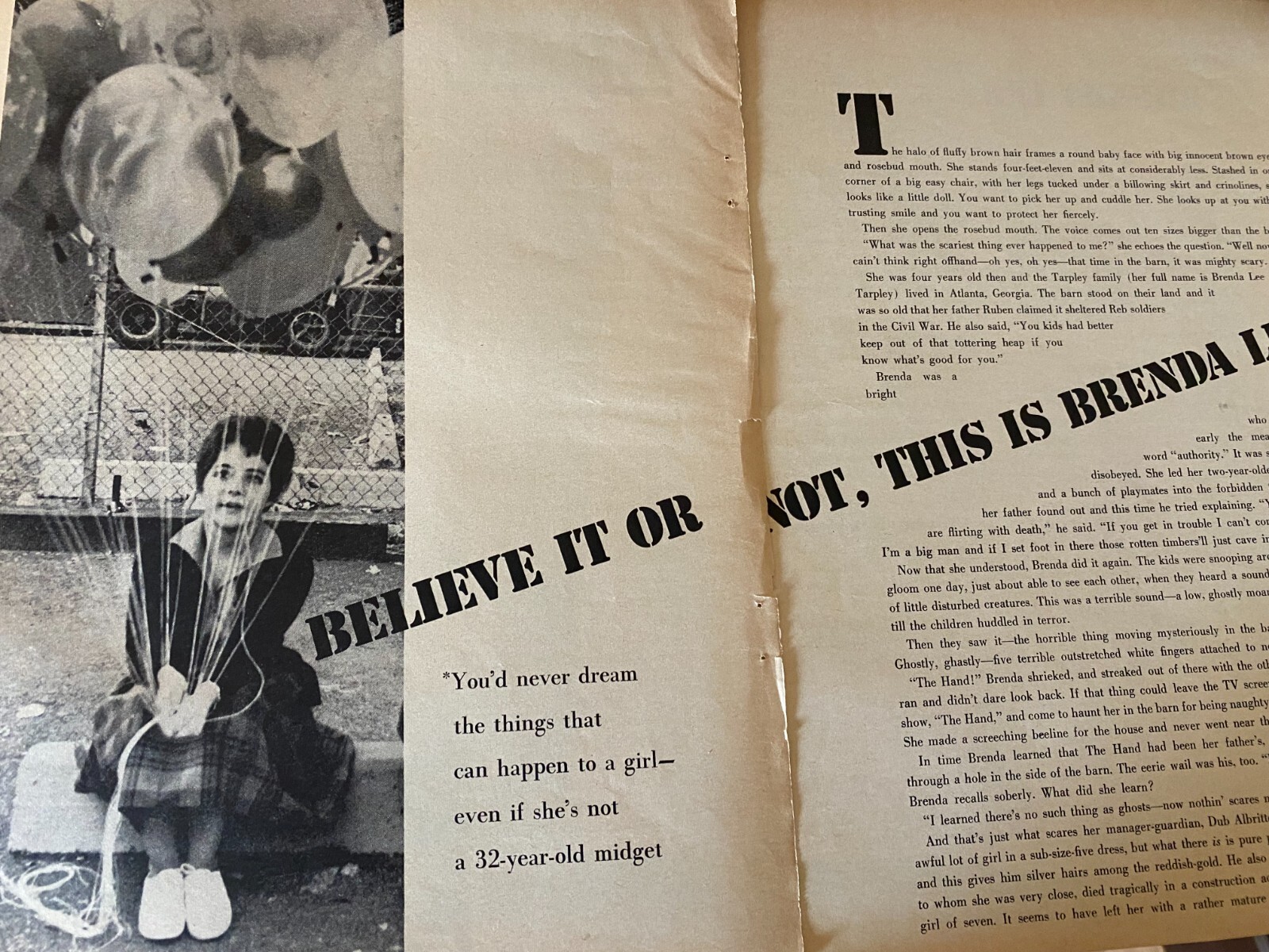 Brenda Lee, Three Page Vintage Clipping
