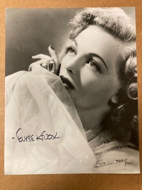 Elyse Knox Boldly Signed 8×10 Lovely Photo with COA**