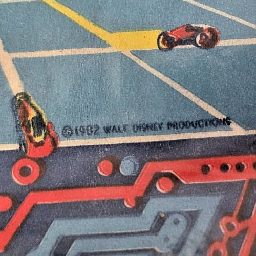 Lot of 5 VTG RARE 16 ct 1982 6.5″x7″ WALT DISNEY TRON MOVIE Beach Party Napkins