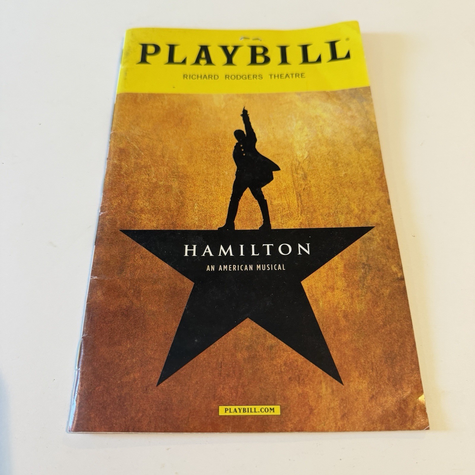 Hamilton Playbill July 2017 Broadway Richard Rodgers Theatre Cast Change Insert