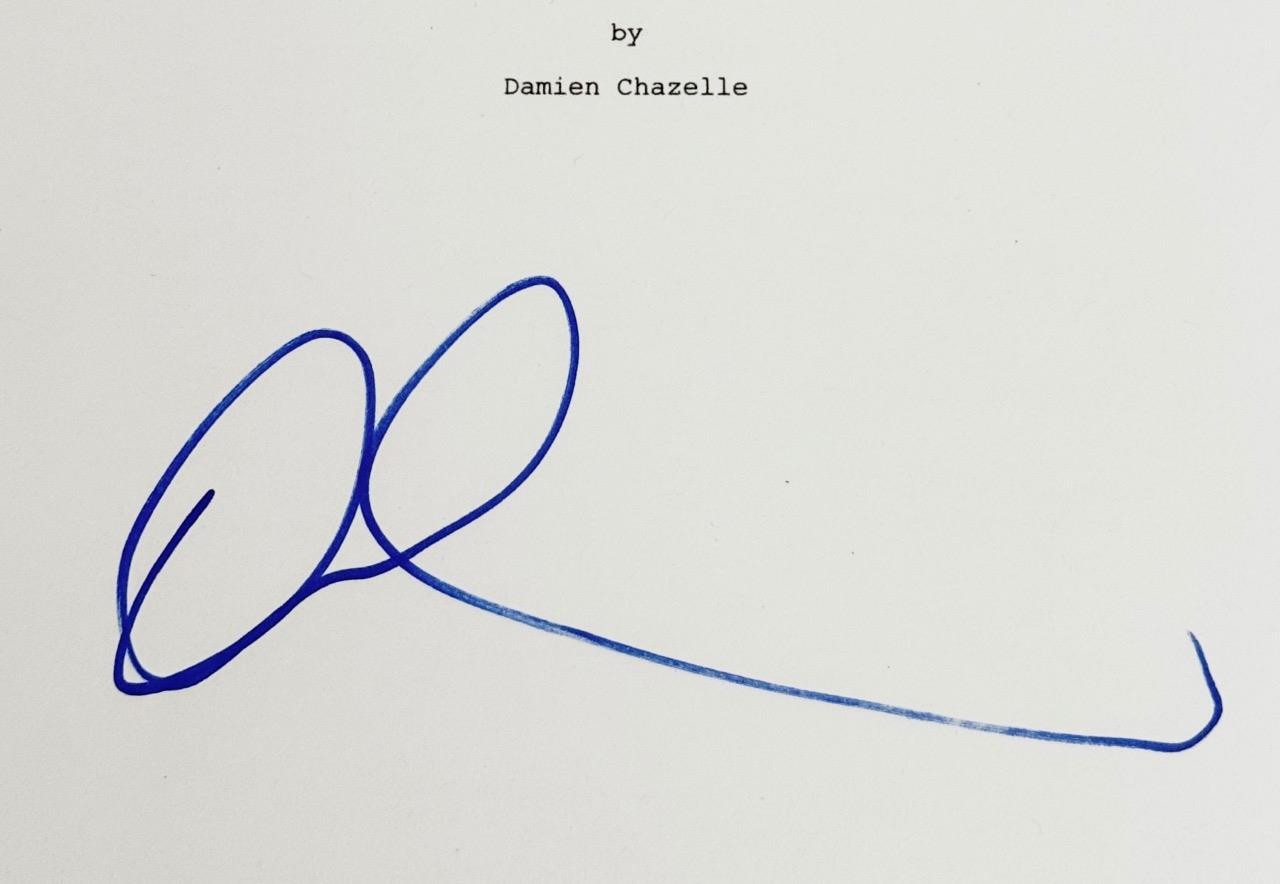 Damien Chazelle autograph signed La La Land movie script (G) ~ Beckett BAS