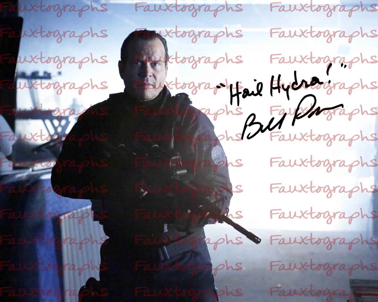 BILL PAXTON Signed 8×10 AGENTS of S.H.I.E.L.D. Autograph! REPRINT! MARVEL Shield