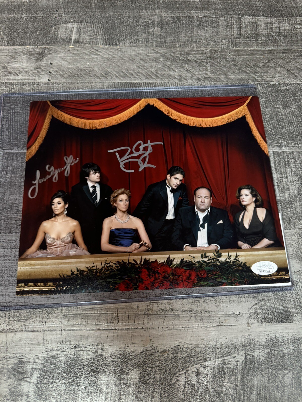 Sopranos StarsJamie lynn Sigler Robert Lerr Signed Dual Signed Dual COAs