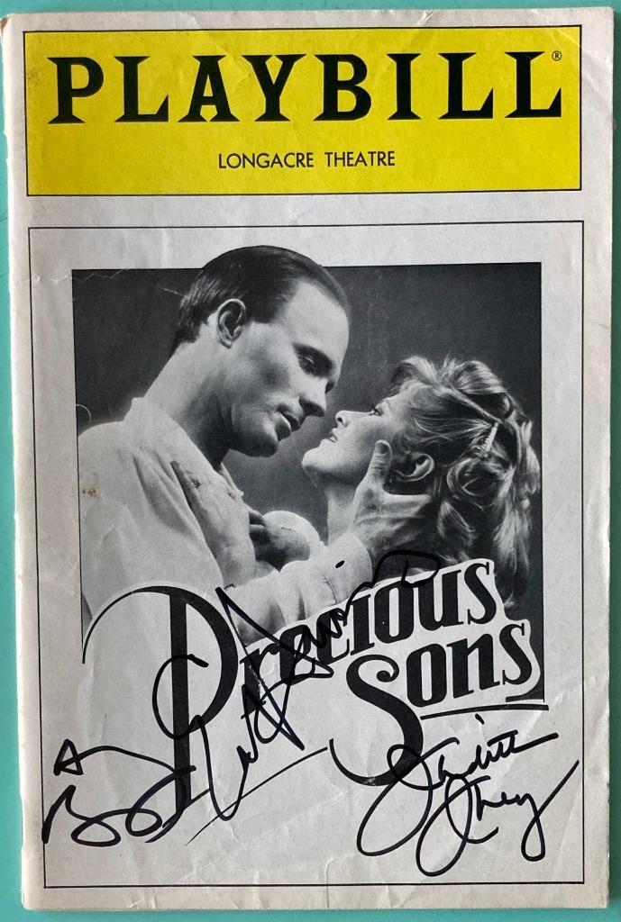 Ed Harris Anthony Rapp Judith Ivey Signed Playbill Precious Sons Opening Night