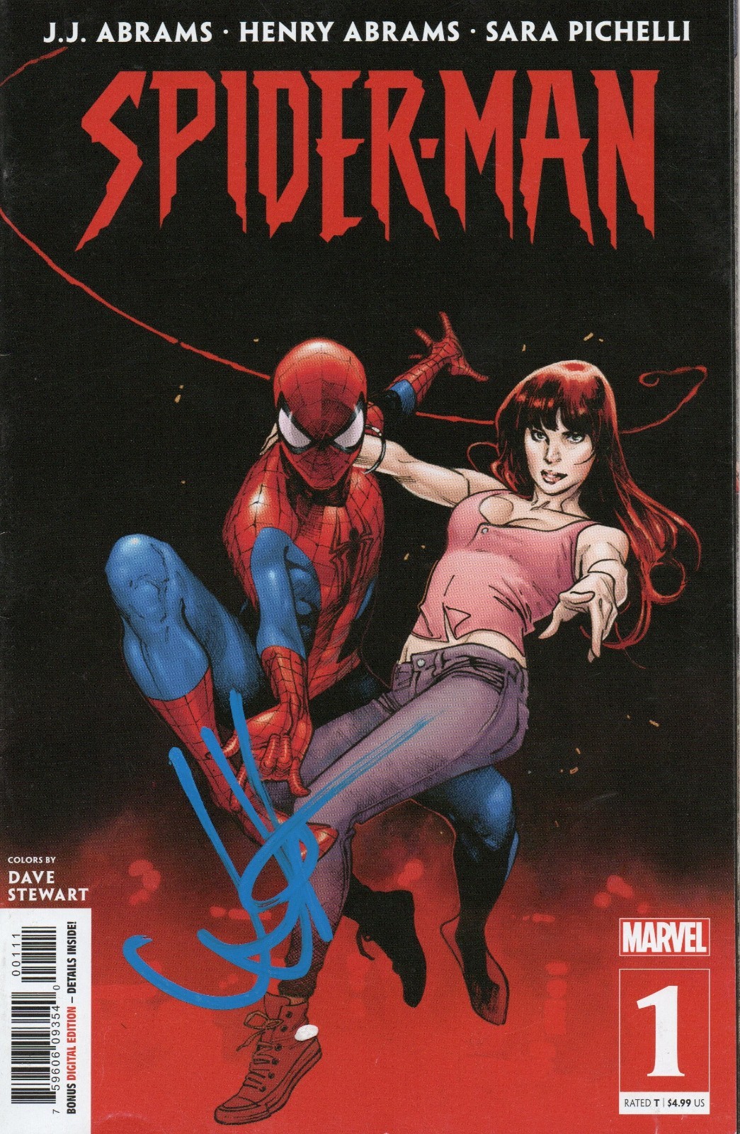 J.J. Abrams Signed Spider-Man Marvel Comics Volume 1 Comic Book SWAU