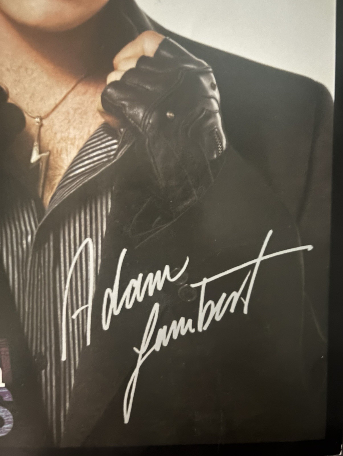 Adam Lambert Signed American Idol’s Live Tour.2009 8×10
