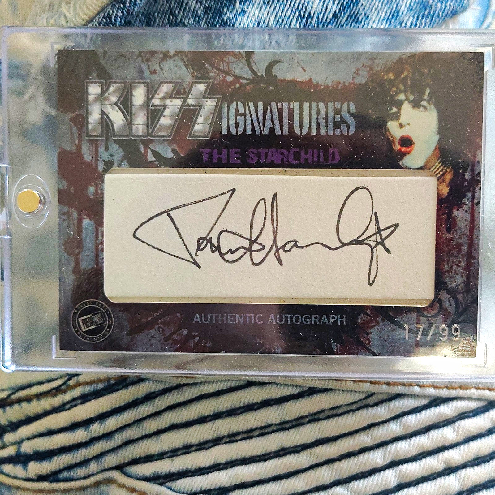 Kiss Signatures The Starchild Autograph Card KC-P5 #17/99 Original Rock & Pop