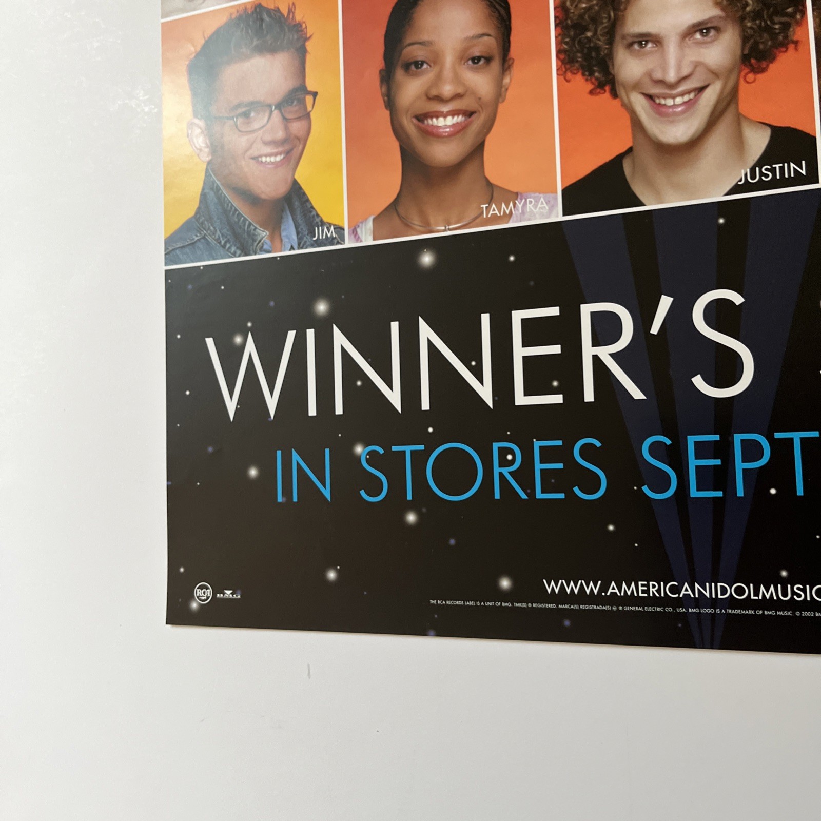 American Idol First Season PromoPoster 24×17 TV Series Kelly Clarkson Contest