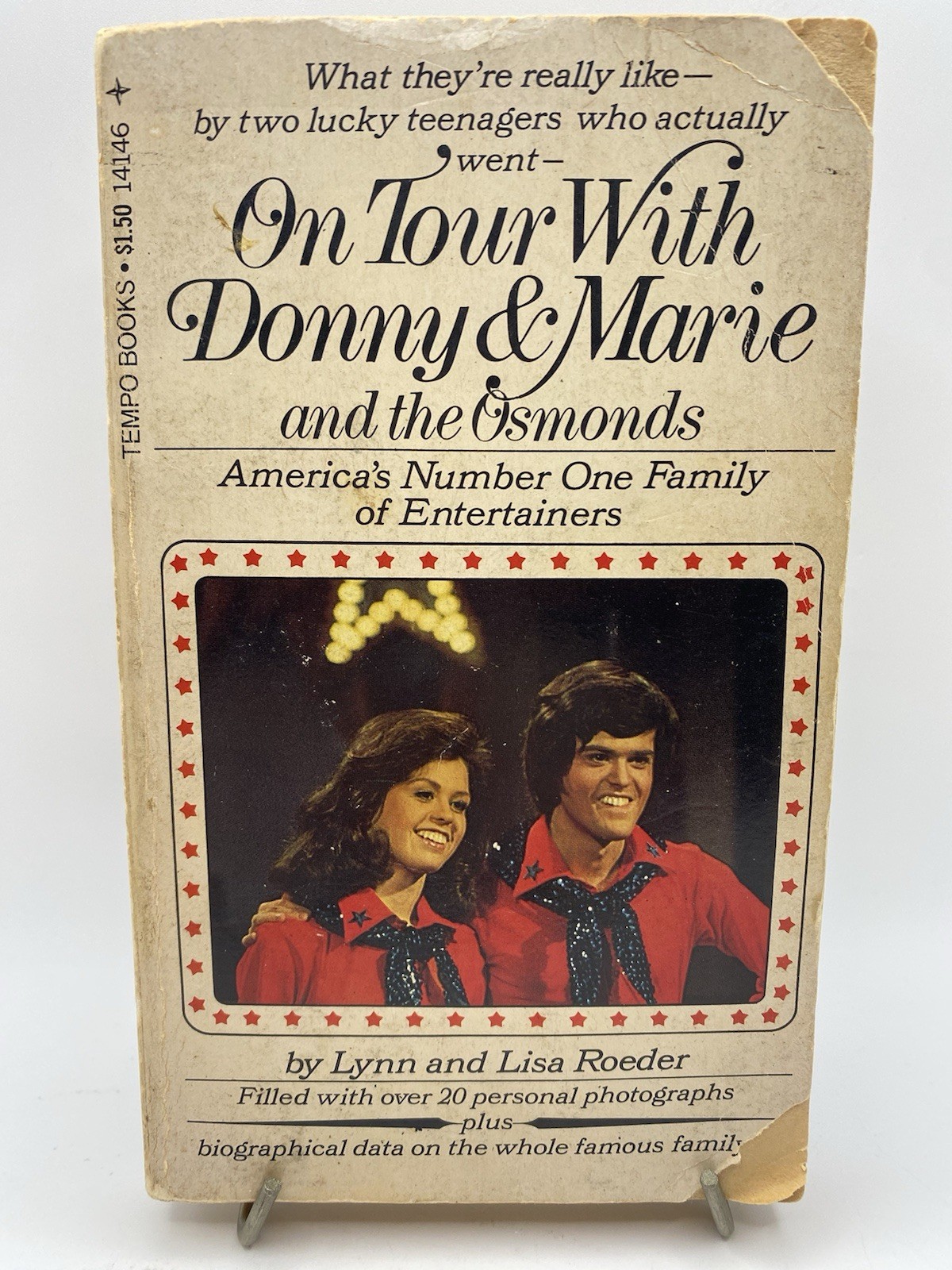 1977 On Tour With Donny & Marie & The Osmonds, Roeders, Softcover Book, 221 Pgs