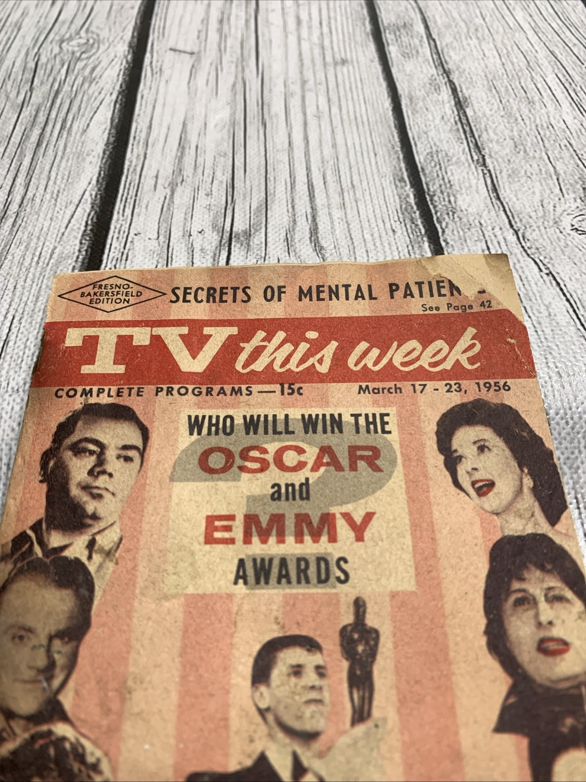 Vintage TV This Week Program Book March 17-23 1956 Fresno-Bakersfield Edition
