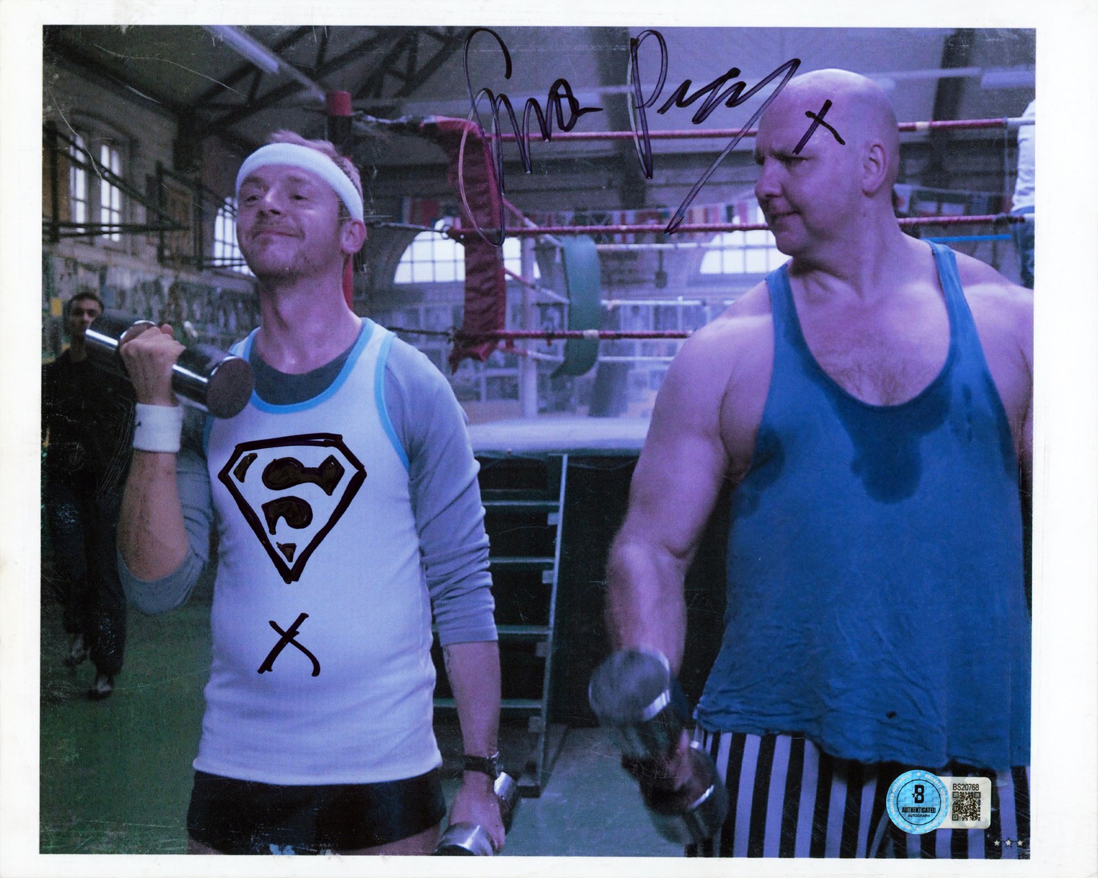 Simon Pegg Inheritance Authentic Signed 8.5×11 Horizontal Photo BAS #BS20768