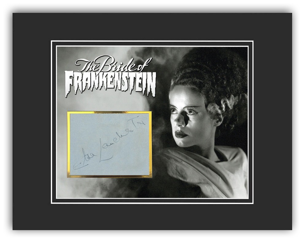 ELSA LANCHESTER Signed/Autographed 11×14 Display, The Bride Of Frankenstein