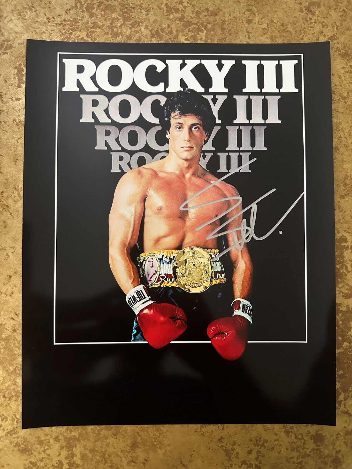 🥊 ROCKY III Sylvester Stallone Signed 8×10 Photo Balboa Boxing Film Autograph
