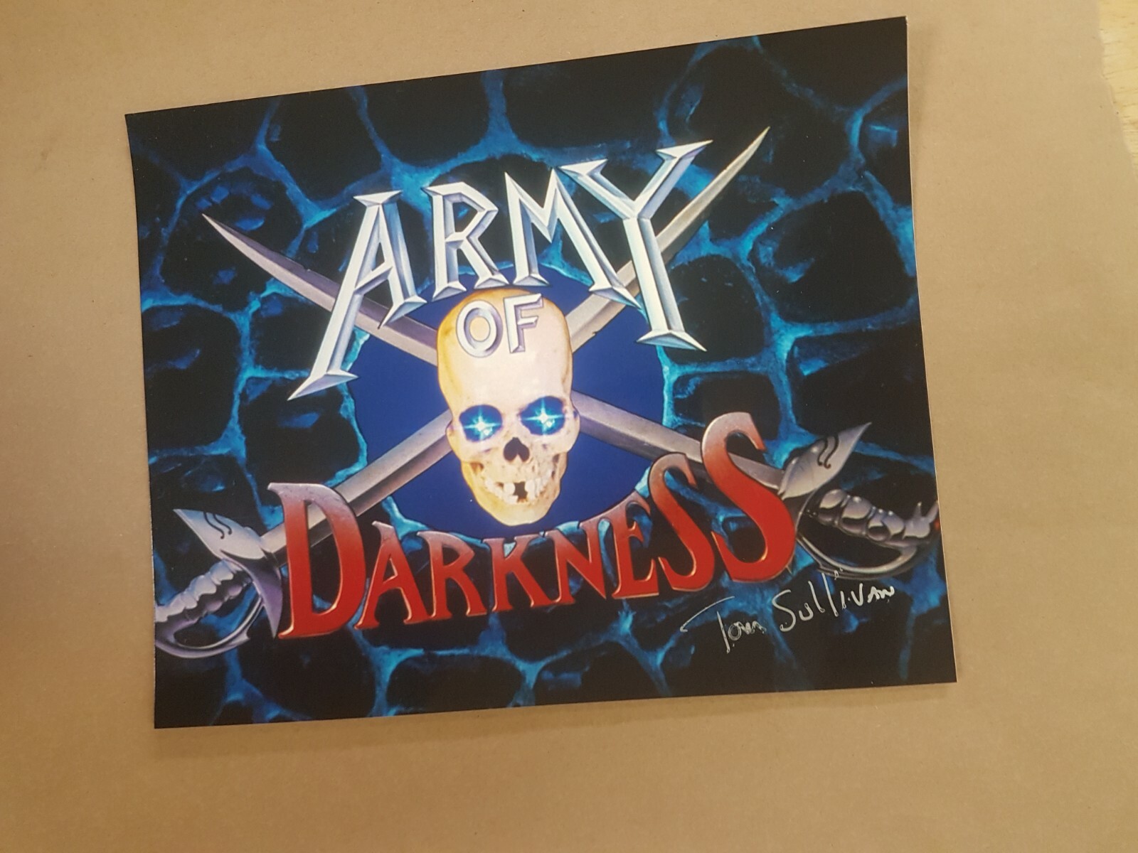 Army Of Darkness Autographed Photo 8×10 TV Actor Signed Tom Sullivan star